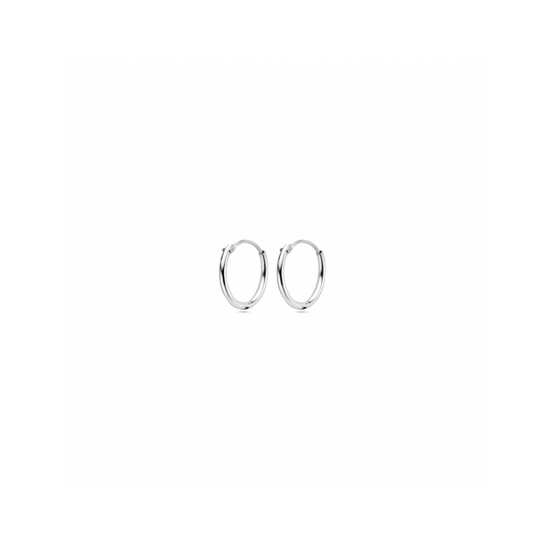 zilveren buis oorringen 1,3x13mm - 30037941