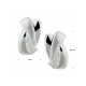 Zilveren oorknoppen met zirkonia poli/mat - 30037425