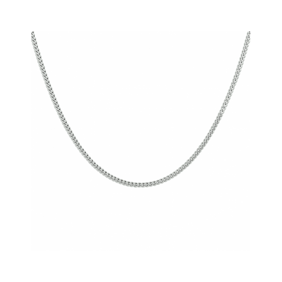 Zilveren collier gourmette 4-zijdes geslepen 1,8 mm 80cm - 30038117