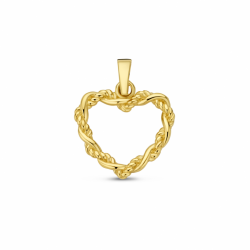 geelgouden hanger hart 18,5 mm - 30037337