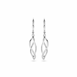 zilveren fantasie oorhangers aan brisur haak 36 mm - 30038188