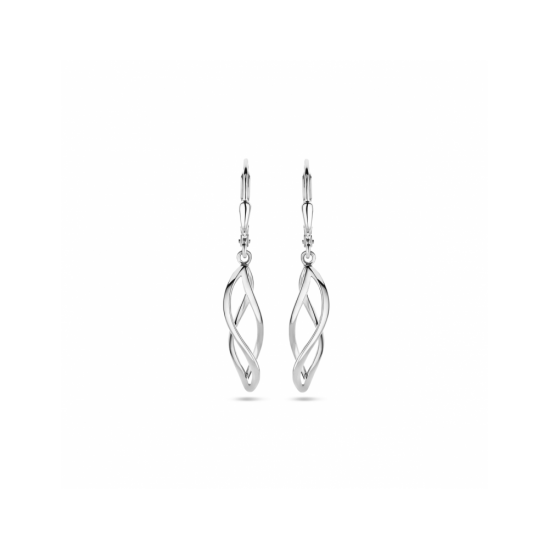 zilveren fantasie oorhangers aan brisur haak 36 mm - 30038188