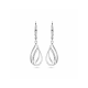 zilveren Oorhangers druppel zirkonia brisur haak 34 mm - 30038186